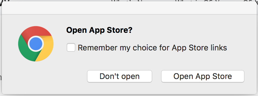 OnSIP app - Mac App Store prompt