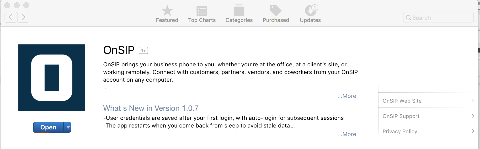 App Store installation process