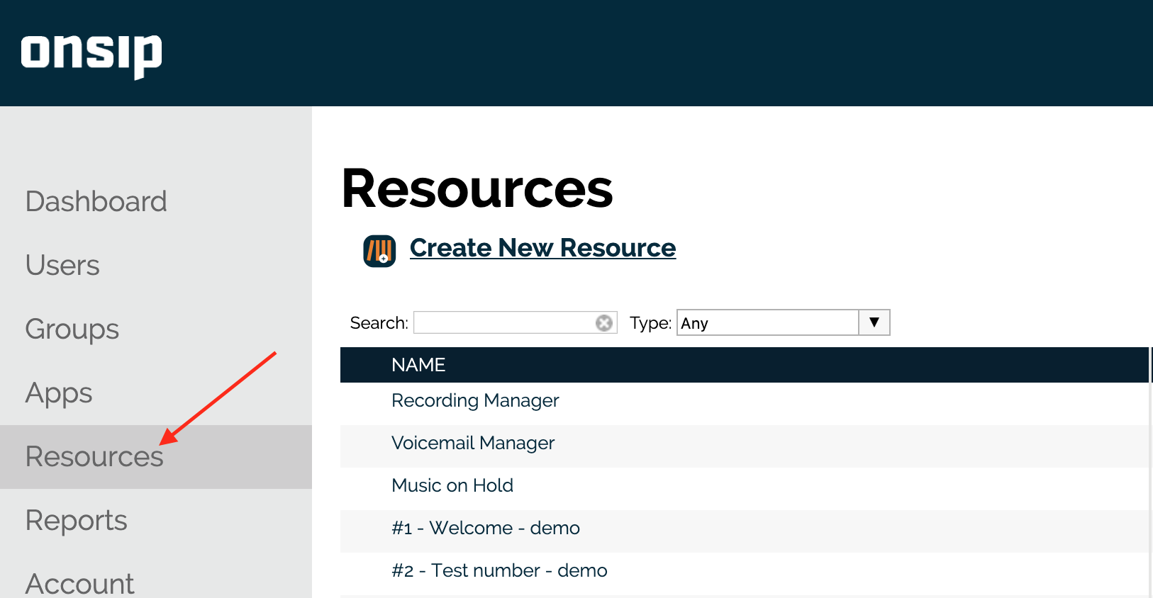 onsip login admin