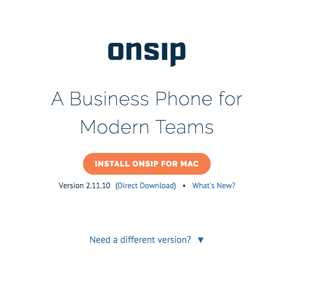 OnSIP app download page