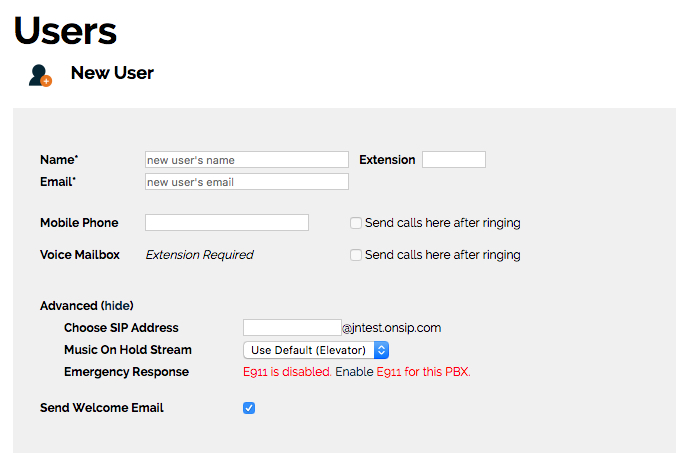 onsip admin portal