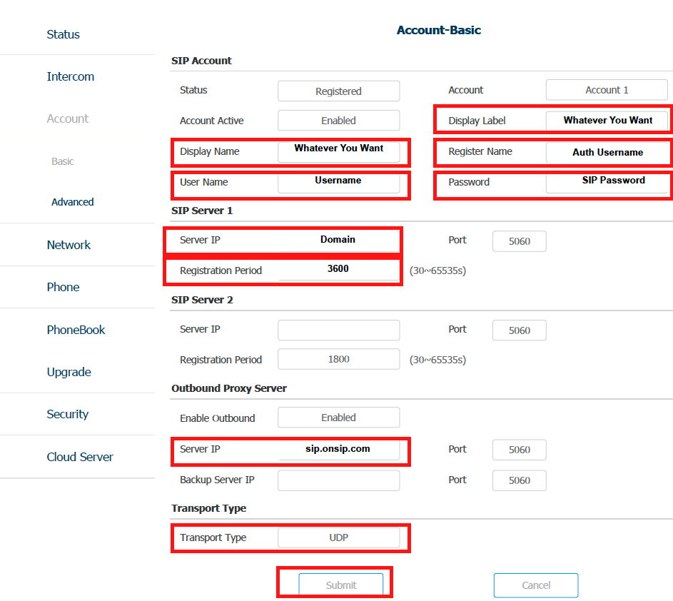 onsip admin portal