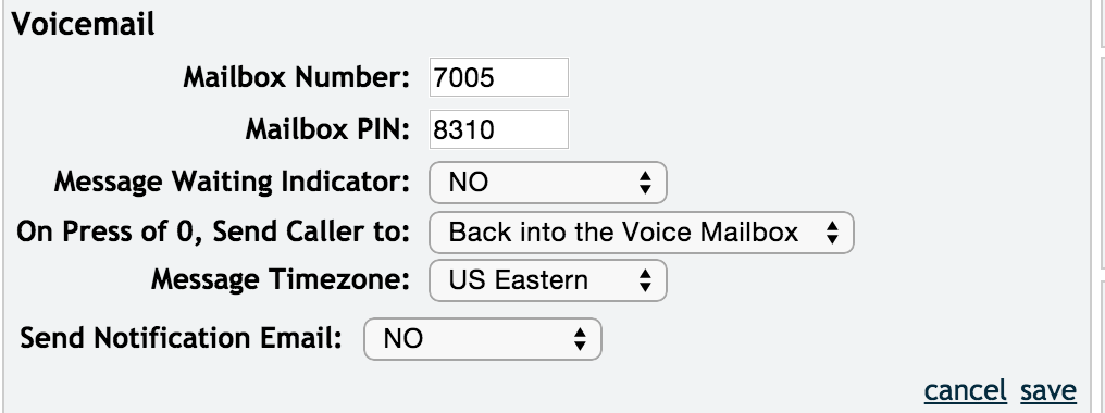 onsip voicemail full with no messages