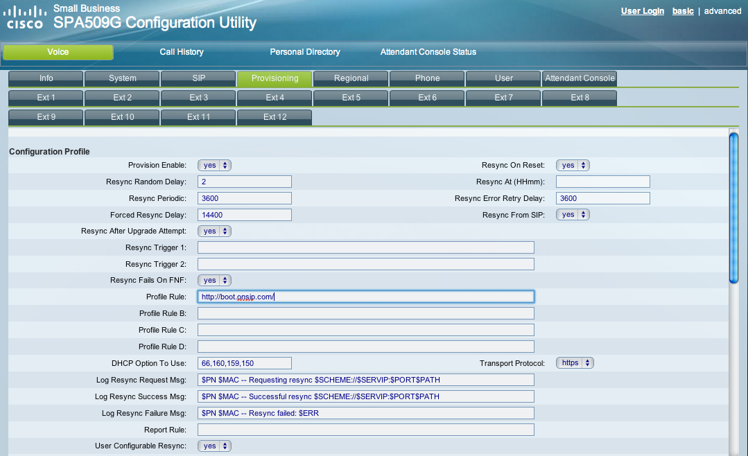 onsip polycom boot server